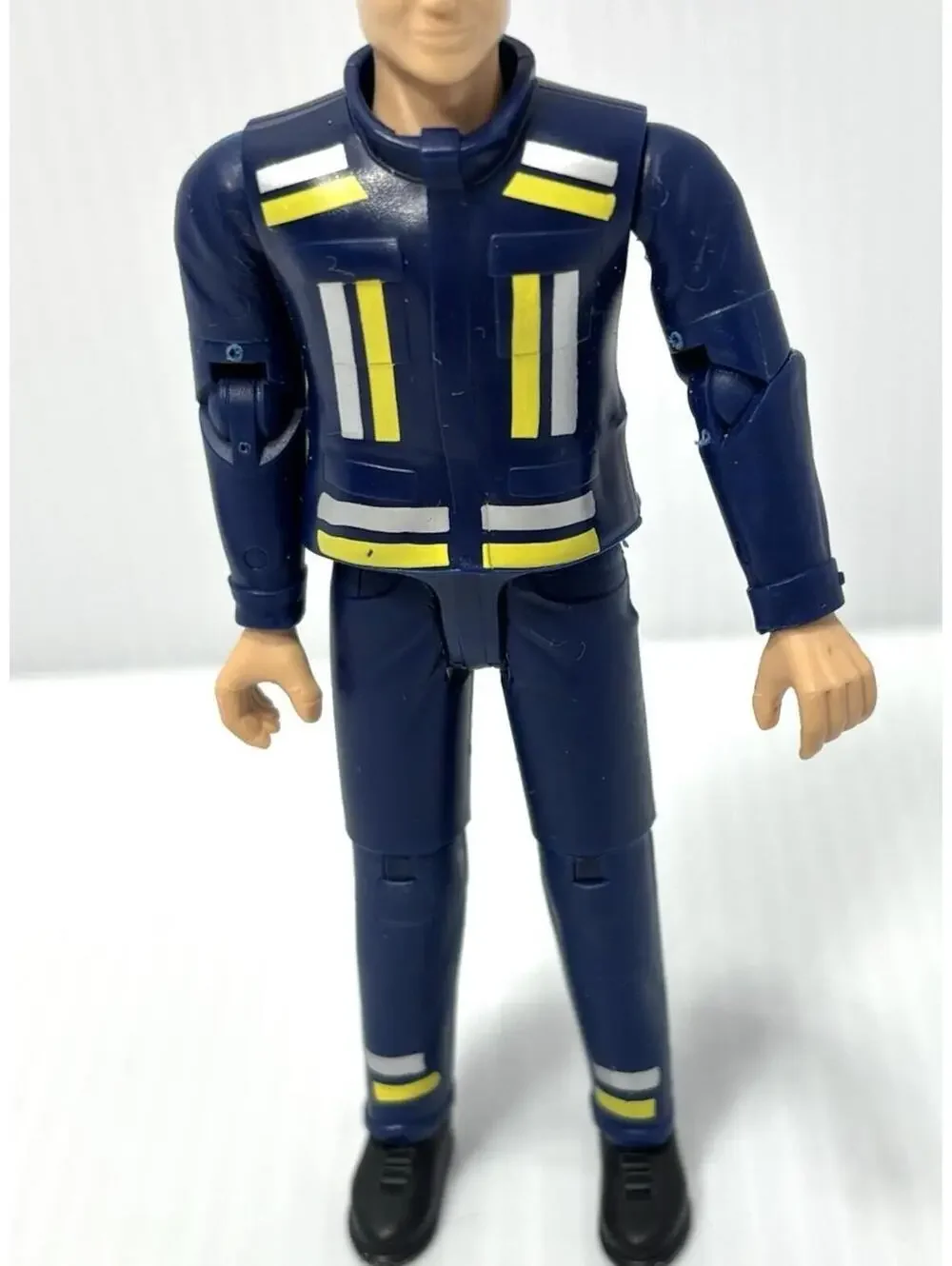 Bruder bworld Action Figure Blue Jacket Technician Worker Toy Germany  GUC